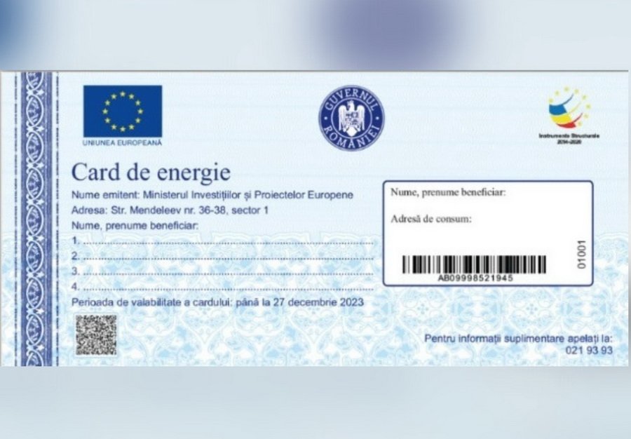 Începe distribuirea cardurilor de energie. Ce sumă primesc oamenii/ Plata facturilor se va putea face și online