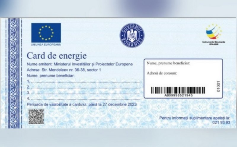 Începe distribuirea cardurilor de energie. Ce sumă primesc oamenii/ Plata facturilor se va putea face și online