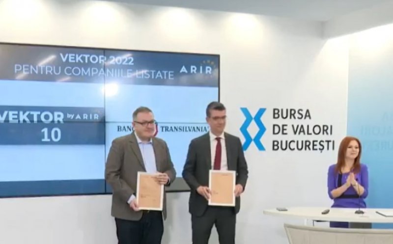 Banca Transilvania a obținut rating VEKTOR maxim pentru comunicarea cu investitorii