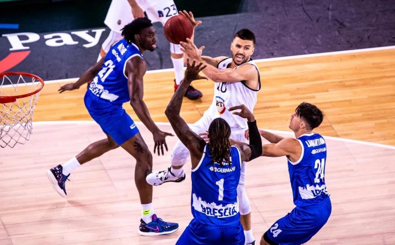 U-BT Cluj-Napoca joacă azi la Brescia, în EuroCup. "Studenții" mai speră la calificarea în play-off