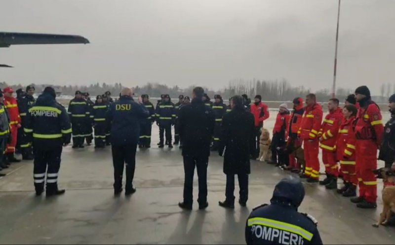 România trimite încă o echipă de intervenție în Turcia