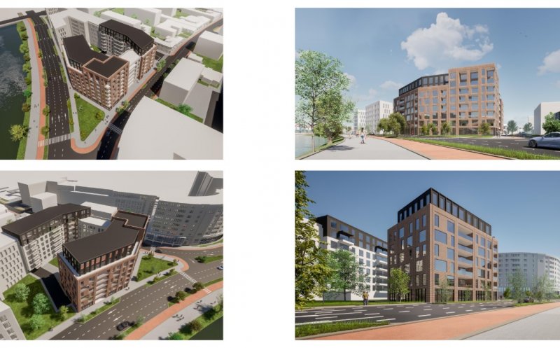 Hexagon ridică un bloc pe Someșului, zonă în plină transformare