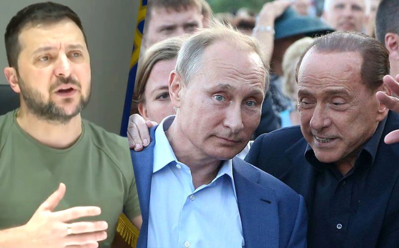 Berlusconi s-a plasat oficial de partea lui Putin şi dă vina pe Zelenski pentru războiul declanşat de Rusia