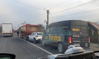 CARAMBOL cu trei mașini între Cluj și Gherla