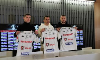 "U" Cluj și-a prezentat noile achiziții. Cu ce gânduri încep Nistor, Martic și Goranov aventura alături de "studenți"