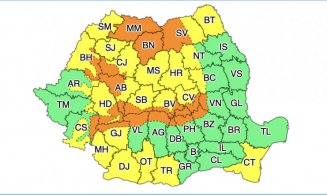 Cod portocaliu de viscol la munte. Meteorologii anunță vânt puternic în jumătate de țară