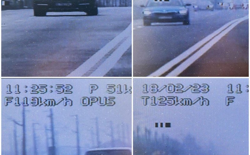 INCONȘTIENȚA LA VOLAN! Șoferi și cu 172 km/h, prinși la ieșire din Cluj-Napoca