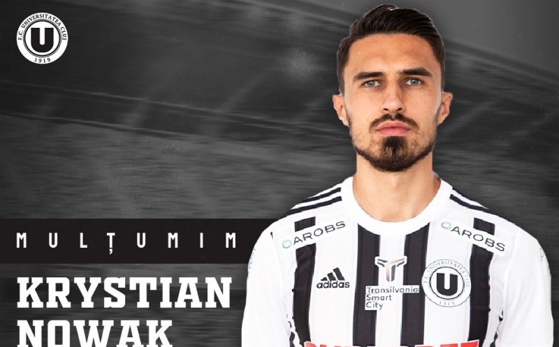FC Universitatea Cluj s-a despărţit de Krystian Nowak