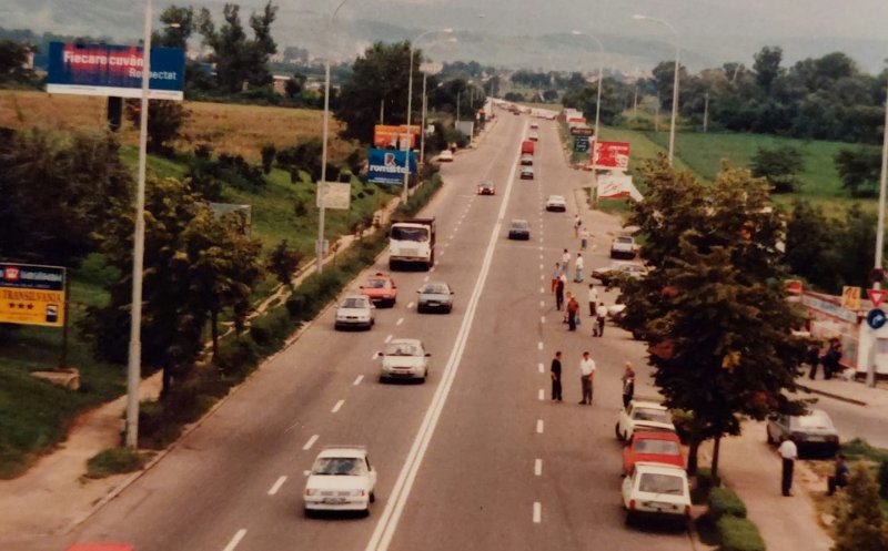Imaginea zilei! Cum arăta drumul Florești - Cluj-Napoca în urmă cu peste 20 de ani