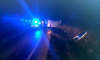 ACCIDENT la Izvorul-Crişului: Autoutilitară în şanţ şi victimă cu multiple traumatisme în stare gravă