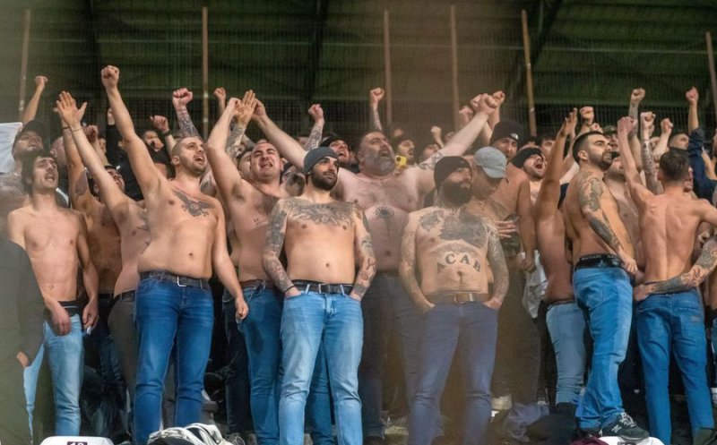 Imaginea serii în repriza a doua la meciul dintre CFR Cluj şi Lazio. La bustul gol, în Gruia
