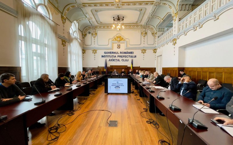 Ședință la Prefectura Cluj. AJOFM, ITM și Direcția de Statistică, chemate LA RAPORT