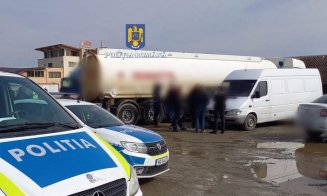 A furat sute de litri de combustibil din cisterne. Polițiștii clujeni l-au prins pe hoț în acțiune