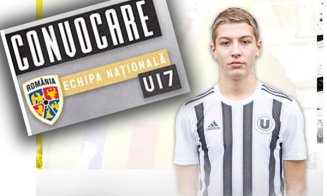 Puştiul de la "U" Cluj, CONVOCAT la echipa națională U-17