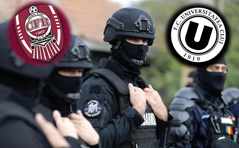 Mobilizare de forţe la derby-ul Clujului. Apel la calm şi  fair-play