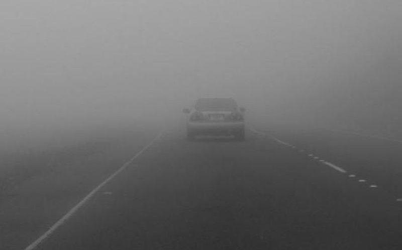 Atenție șoferi. Vizibilitate redusă din cauza ceții pe DN1F - Cluj-Napoca - Zalău