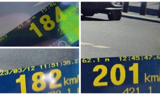 Șofer prins cu 201 km/h pe Autostrada Transilvania