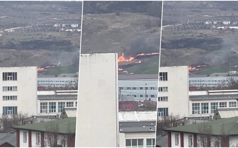 Incendiu în zona Bulevardului Muncii. Clujenii și-au reluat prostul obicei de a arde vegetația