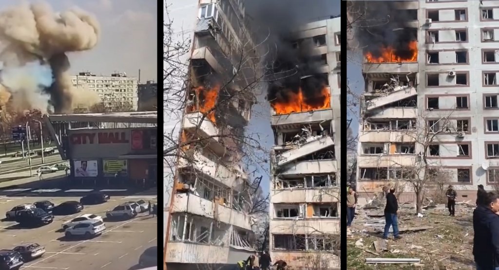 Armata lui Putin ucide din nou civili în Ucraina. Blocuri de locuinţe bombardate