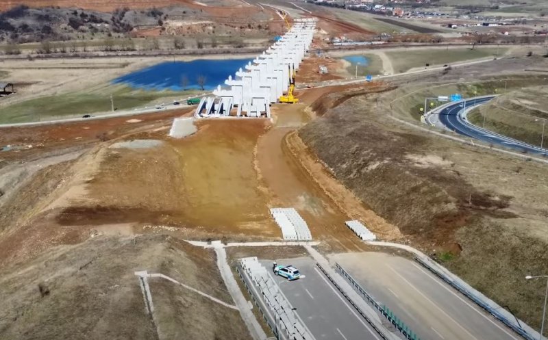UMB, mobilizare impresionantă pe A3 lângă Cluj. Cum arată viaductul de la Nădășelu și nodul de la Zimbor