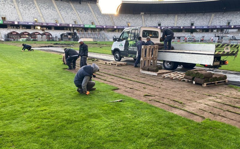 Oficial! Firma Eco Garden Construct va schimba gazonul de pe Cluj Arena / Lucrările încep miercuri