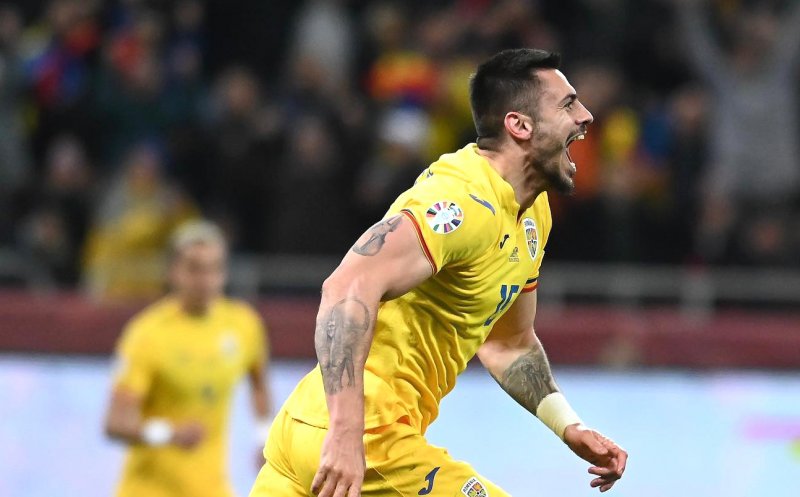 CFR Cluj se mândrește cu Andrei Burcă: Primul GOL la Națională și nota maximă pentru prestație