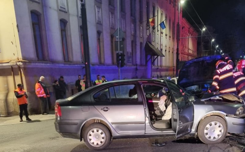 Accident petrecut în centrul orașului, în miez de noapte