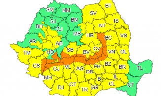 Cod galben de vreme deosebit de rece, ploi, dar şi lapoviţă şi ninsoare