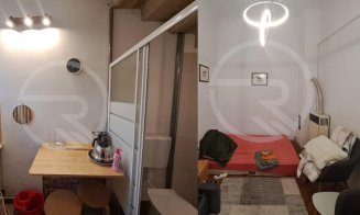 „Hambar” cu 3 cai putere la 350 euro în centrul Clujului. E dinaintea lui Cuza, și la banii ăștia, WC-ul e 2 în 1 cu bucătăria, iar salteaua direct pe jos