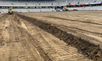 În ce stadiu sunt lucrările la noul gazon de pe Cluj Arena. Alin Tișe: „Am fost extrem de nervos”