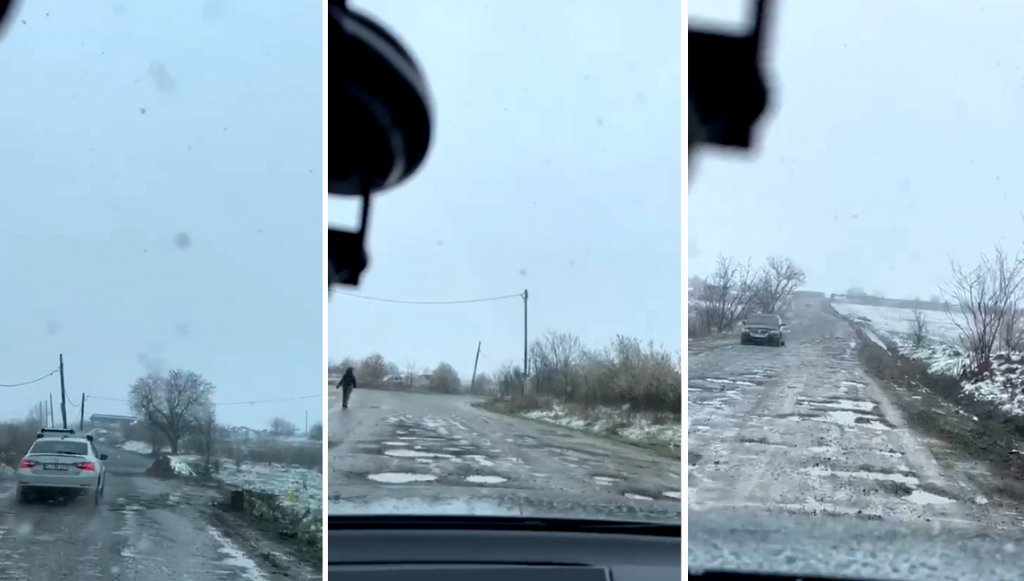 Drumul care arată ca după bombardamente: ”Nu e Ucraina, e... Cluj-Napoca”