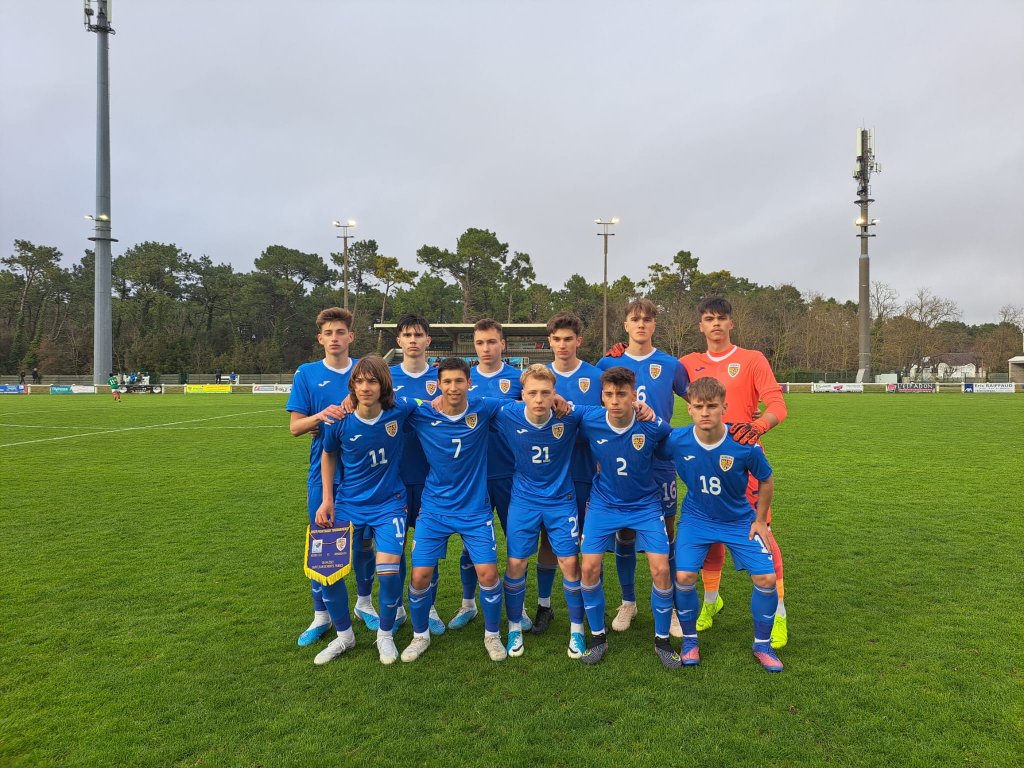 Cu trei juniori de la „U” Cluj, Naționala României U16 s-a calificat la semifinalele "Mini-Mondial-ului" din Franța