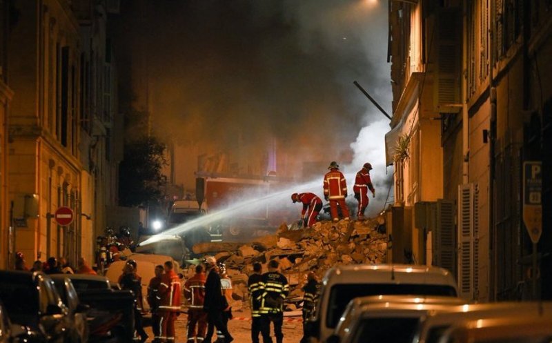 Un bloc de locuinţe cu 4 etaje s-a prăbuşit în noaptea de Paşte la Marsilia în urma unei explozii