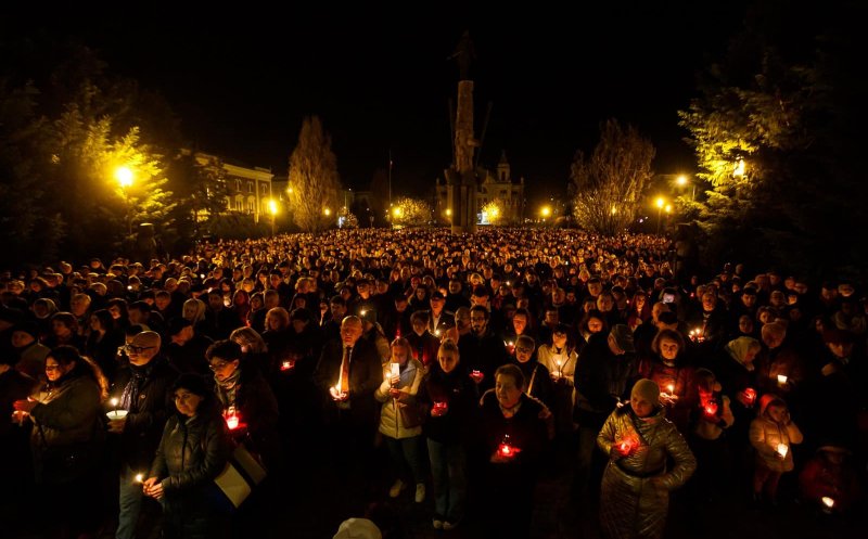 Mii de credincioși au participat la slujba de Înviere de la Catedrala Mitropolitană din Cluj-Napoca