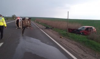 Un nou accident grav pe drumurile Clujului! Trei persoane au ajuns la spital