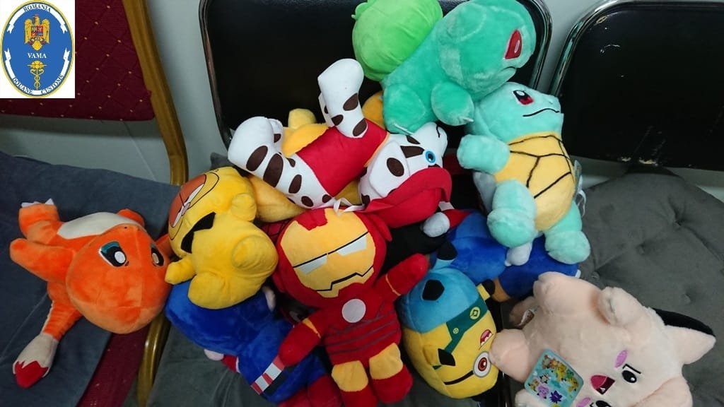 Jucării din pluș de peste 180.000 de lei, confiscate la vamă. Posibile „fake-uri”