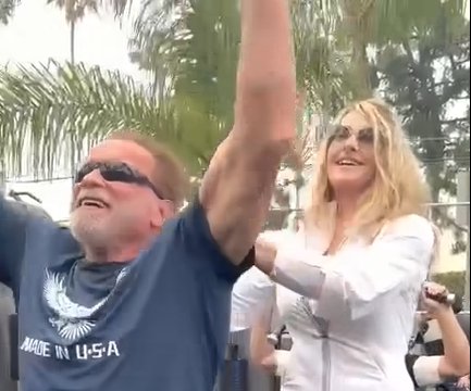 Nadia Comăneci, „antrenoarea” lui Arnold Schwarzenegger: „Mulțumesc pentru că mă inspiri”
