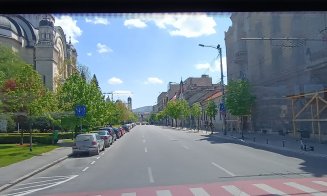 Străzi pustii, în Cluj-Napoca, de 1 mai. Vă este dor? Câți sunteți deja blocați în trafic?