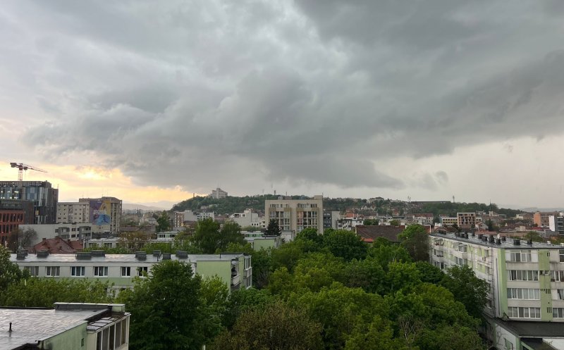 Cod portocaliu de vreme rea la Cluj! A fost emis mesaj RO-Alert
