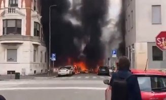 Explozie în Italia. Mai multe mașini au fost cuprinse de flăcări în Milano / Cauza incendiului