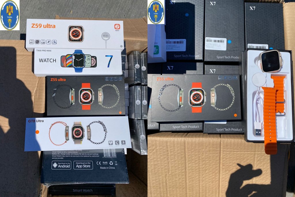 Vameșii au confiscat ceasuri smart false în valoare de 1,5 milioane de lei