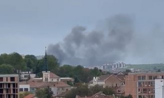 INCENDIU în zona Tăietura Turcului. Fumul, vizibil în tot orașul