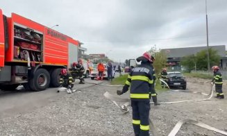 INCENDIU în zona Tăietura Turcului. Fumul, vizibil în tot orașul