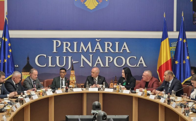 CONFERINȚA DE PRESĂ a eurodeputaților aflați în vizită la Cluj-Napoca