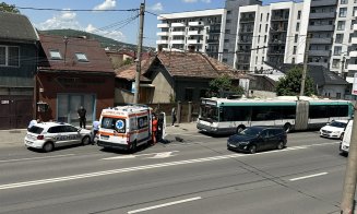 Trotinetă vs. bus pe Fabricii