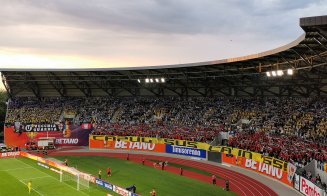 Moment special al fanilor clujeni la începutul finalei Cupei României
