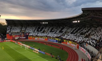 Moment special al fanilor clujeni la începutul finalei Cupei României