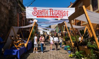 Piața de flori și concertele au revenit pe strada Potaissa