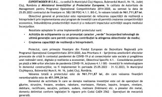 Anunț demarare proiect