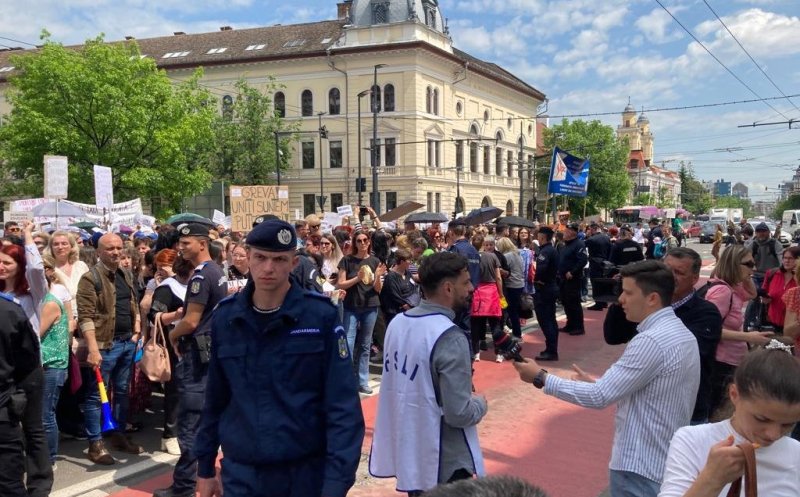 ATENŢIE ŞOFERI! Artere principale din centrul Clujului vor fi blocate astăzi de protestul din Educaţie